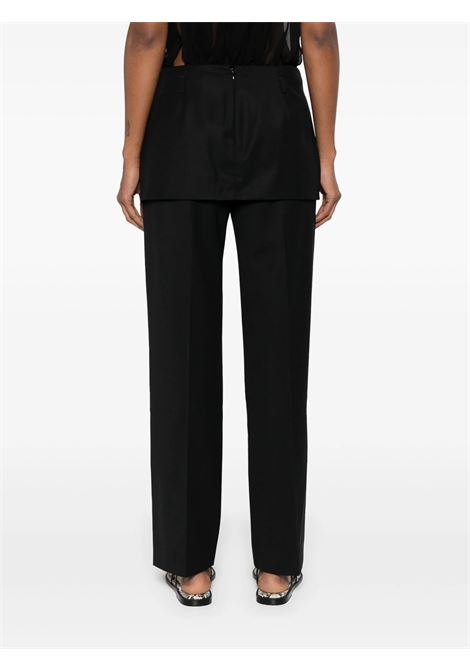 Black layered skirt trousers Toteme - women TOTEME | 253WRB0284FB0435001