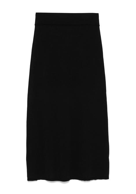 Gonna lunga in maglia in nero Toteme - donna TOTEME | 253WRB0304YA0079001