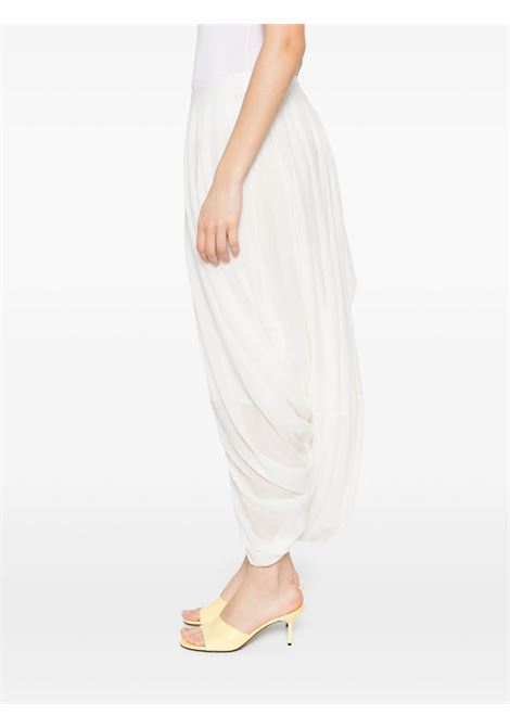 Gonna drapeggiata cocoonin bianco Toteme - donna TOTEME | 253WRB0306FB0430047