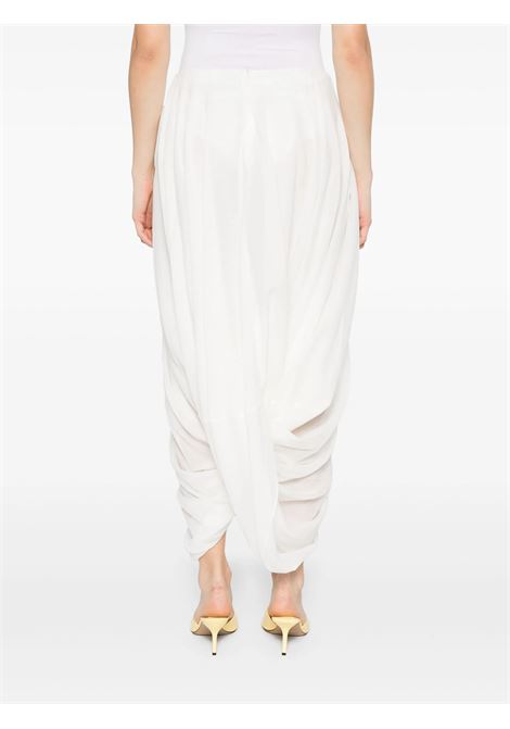 Gonna drapeggiata cocoonin bianco Toteme - donna TOTEME | 253WRB0306FB0430047
