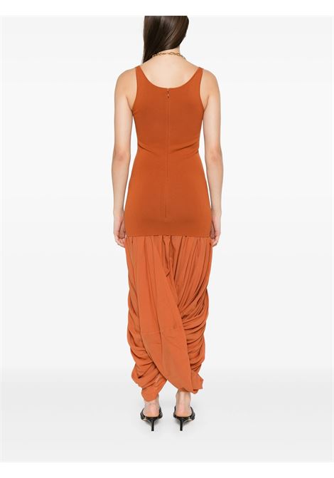 Brown cocoon tank dress Toteme - women TOTEME | 253WRD0212YA0187161