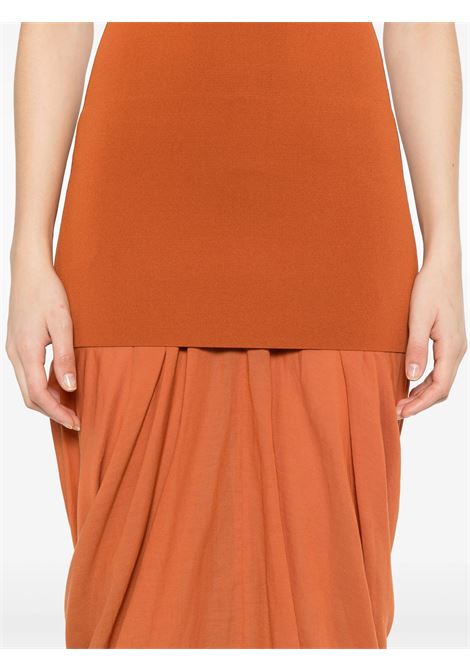 Brown cocoon tank dress Toteme - women TOTEME | 253WRD0212YA0187161