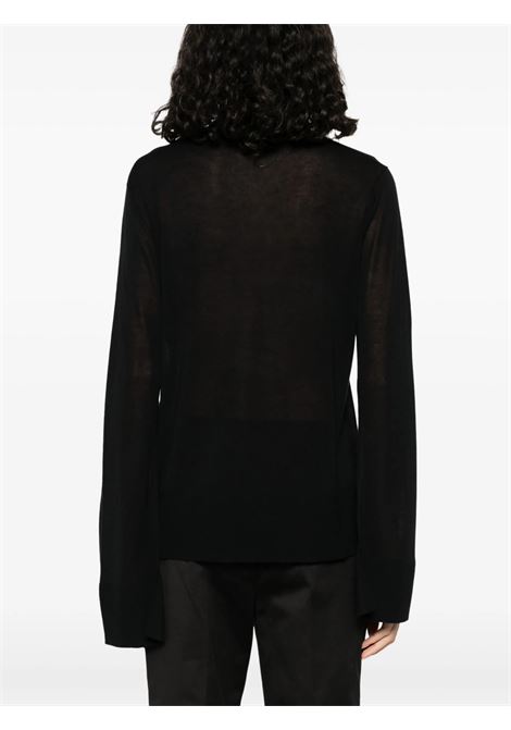 Black Slit sleeve turtleneck Toteme - women TOTEME | 253WRT0535YA0079001