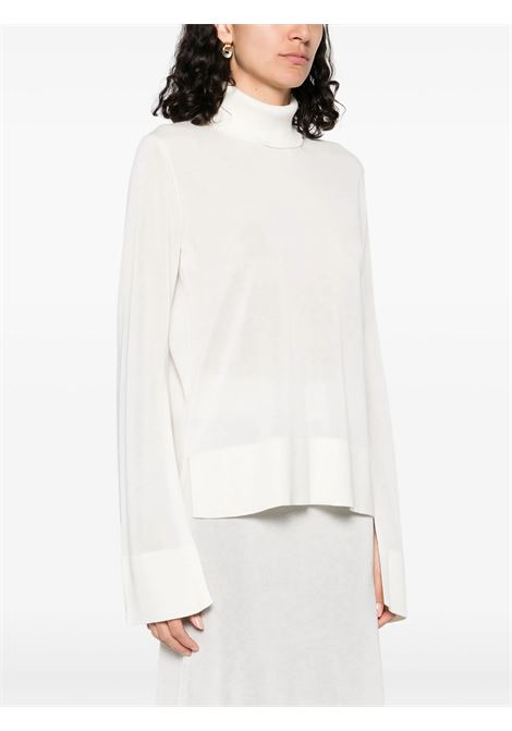 White Slit sleeve turtleneck Toteme - women TOTEME | 253WRT0535YA0079047