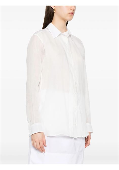 Camicia con doppio colletto in bianco Toteme - donna TOTEME | 253WRT0544FB0434047