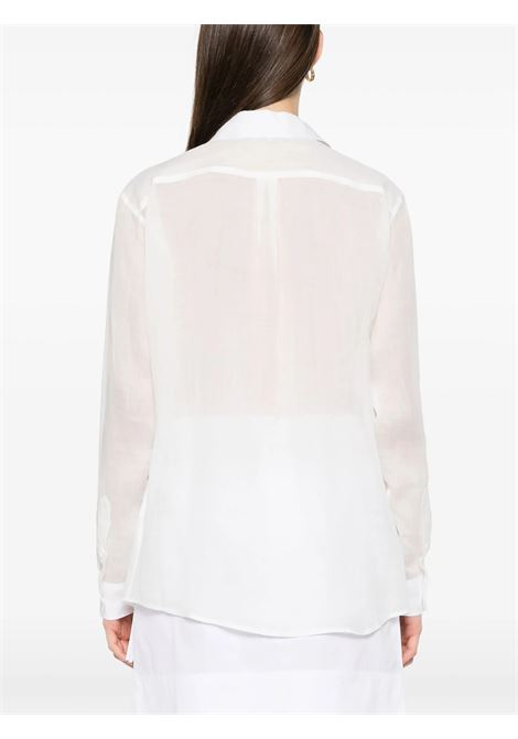 Camicia con doppio colletto in bianco Toteme - donna TOTEME | 253WRT0544FB0434047