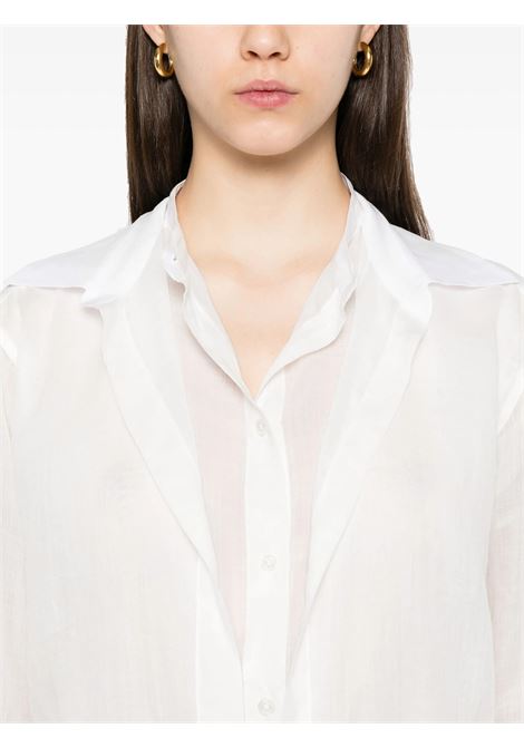 Camicia con doppio colletto in bianco Toteme - donna TOTEME | 253WRT0544FB0434047
