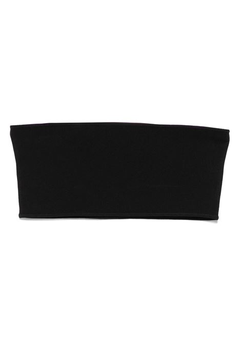Black bandeau knit top Toteme - women TOTEME | 253WRT0574YA0187001