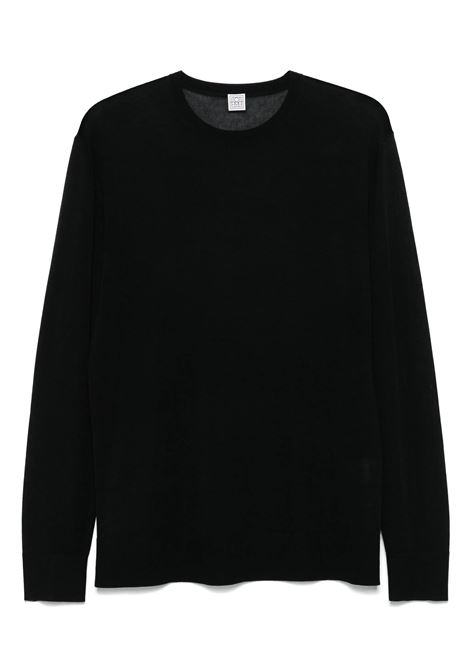 Black crew-neck sweater Toteme - women TOTEME | 253WRT0604YA0079001
