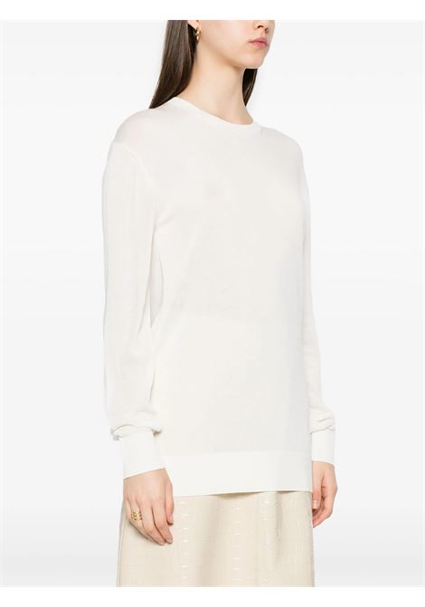 White crew-neck sweater Toteme - women TOTEME | 253WRT0604YA0079047