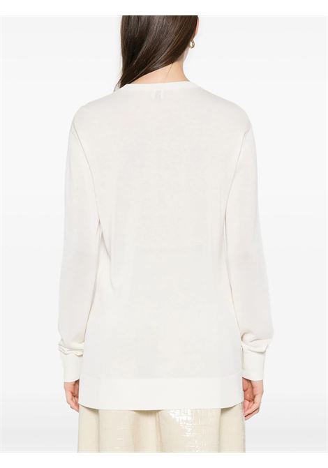 White crew-neck sweater Toteme - women TOTEME | 253WRT0604YA0079047