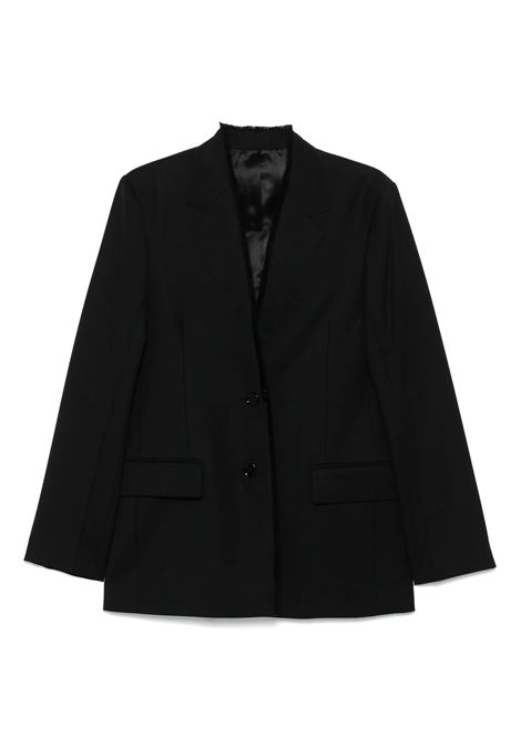 Blazer con revers grezzi in nero Toteme - donna TOTEME | 253WRZ0054FB0435001