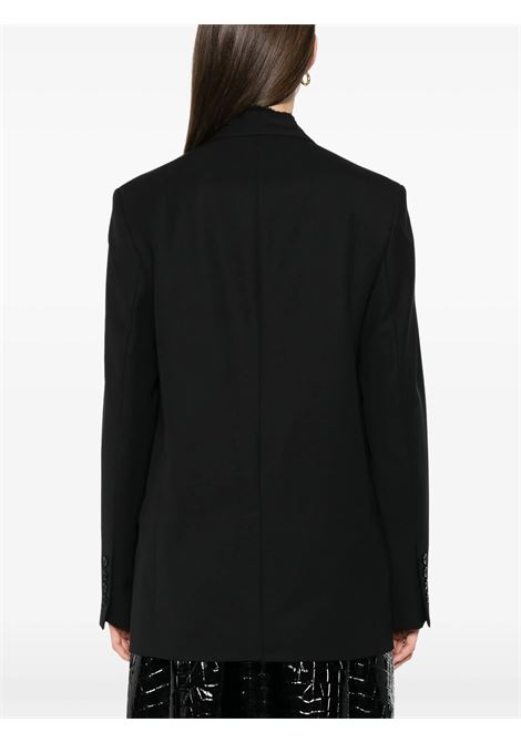 Blazer con revers grezzi in nero Toteme - donna TOTEME | 253WRZ0054FB0435001