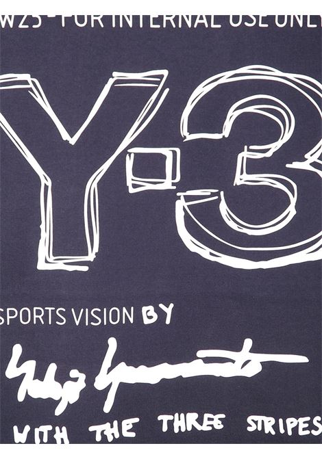 Blue sketch-logo T-shirt Y-3 - men Y-3 | KB2608BLK