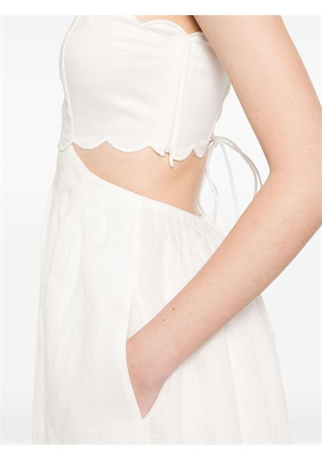 Abito midi Rhiannon in bianco Zimmermann - donna ZIMMERMANN | 1760DSS251IVO