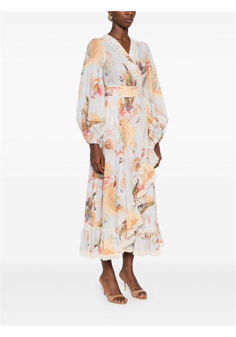 Multicolored ascension frill midi dress Zimmermann - women ZIMMERMANN | 3240DSS253LBPFL