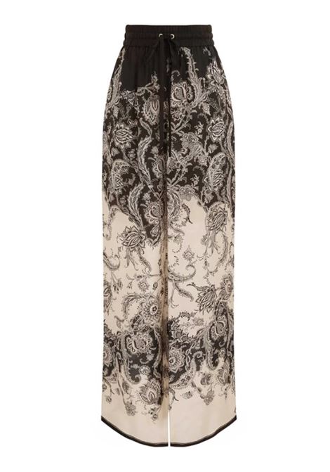 Black and cream rhiannon all-over print trousers Zimmermann - women ZIMMERMANN | 3254PSS251CRMBLKFLO