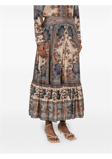 Multicolored Ascension midi skirt Zimmermann - women ZIMMERMANN | 3479SSS253BLCMINFLO