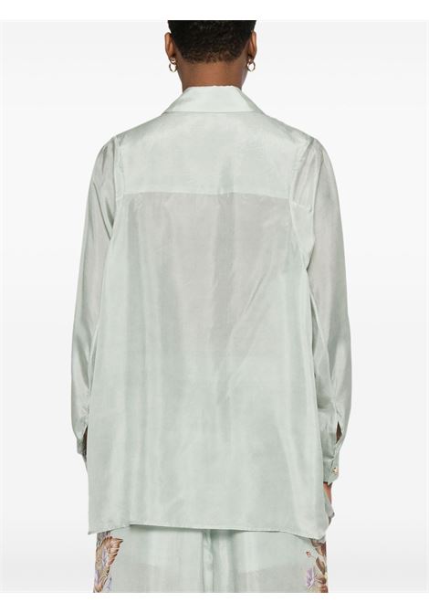 Camicia a fiori in seta verde salvia Zimmermann - donna ZIMMERMANN | 3523TSS254SGMTFL