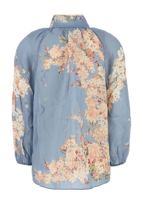 Blusa Cascadian Billow in azzurro Zimmermann - donna ZIMMERMANN | 3548TSS255TLBLBTFLO