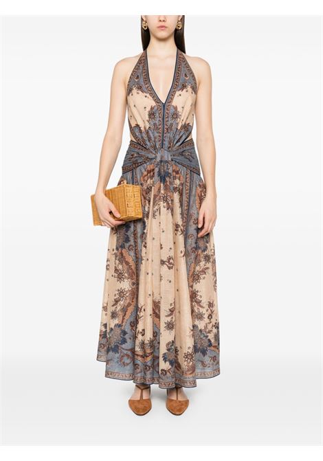 Abito maxi con stampa ascension multicolore Zimmermann - donna ZIMMERMANN | 4237DSS253BLCMINFLO
