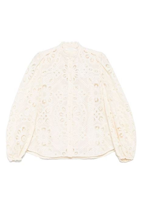 Camicia con ricamo floreale in avorio Zimmermann - donna ZIMMERMANN | 4253TSS251IVO