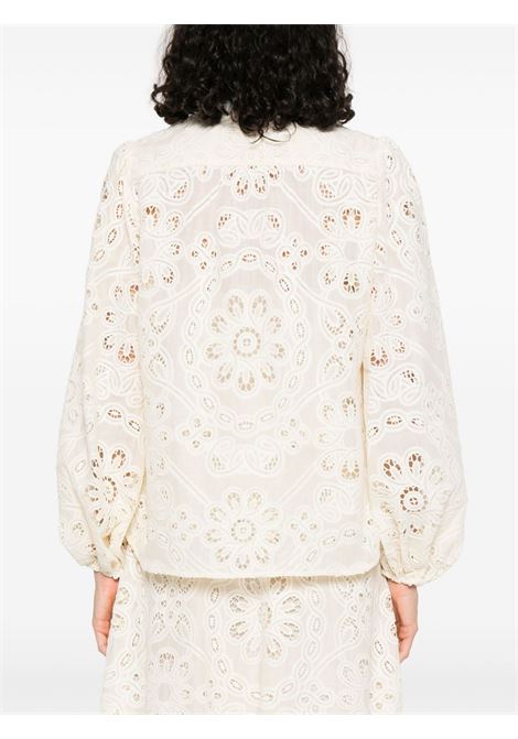 Camicia con ricamo floreale in avorio Zimmermann - donna ZIMMERMANN | 4253TSS251IVO