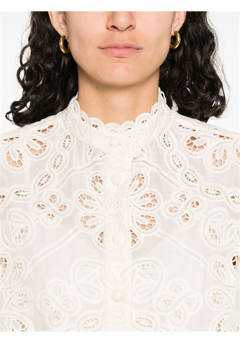 Camicia con ricamo floreale in avorio Zimmermann - donna ZIMMERMANN | 4253TSS251IVO