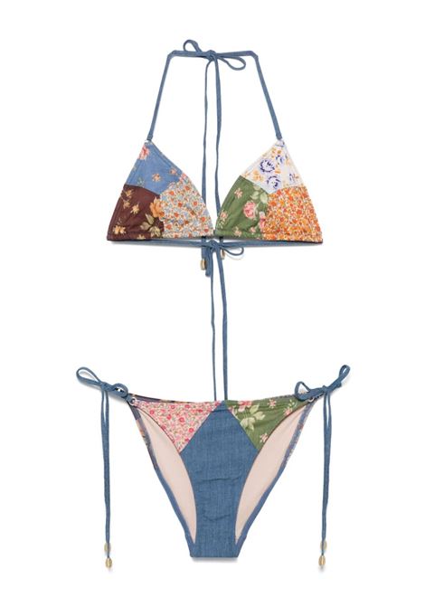 Bikini a triangono con design patchwork multicolore Zimmermann ZIMMERMANN | 4306WSS252SPLI