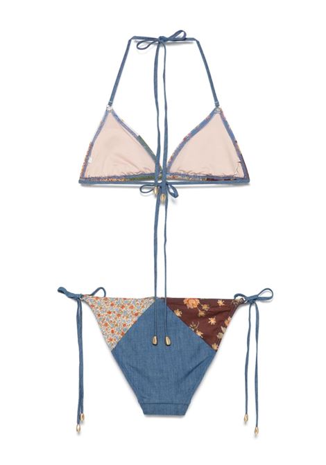 Bikini a triangono con design patchwork multicolore Zimmermann ZIMMERMANN | 4306WSS252SPLI