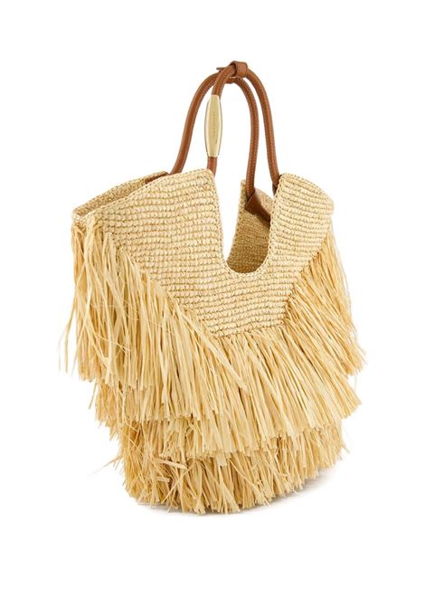 Beige Goldentime raffia bag Zimmermann - women ZIMMERMANN | 4470XS25A2NAT