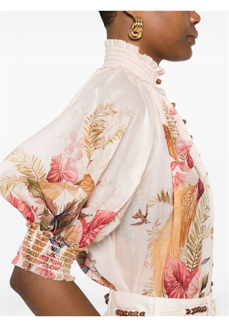 Camicia a fiori multicolore Zimmermann - donna ZIMMERMANN | 4556TSS253CRMPLMFLO