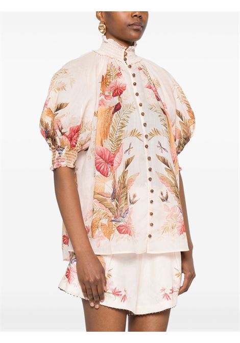 Camicia a fiori multicolore Zimmermann - donna ZIMMERMANN | 4556TSS253CRMPLMFLO
