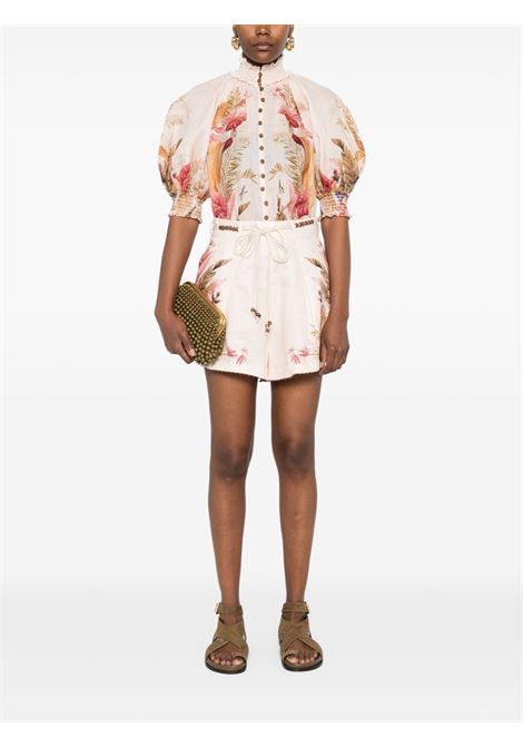 Shorts Ascension in beige Zimmermann - donna ZIMMERMANN | 4557ASS253CRMPLMFLO