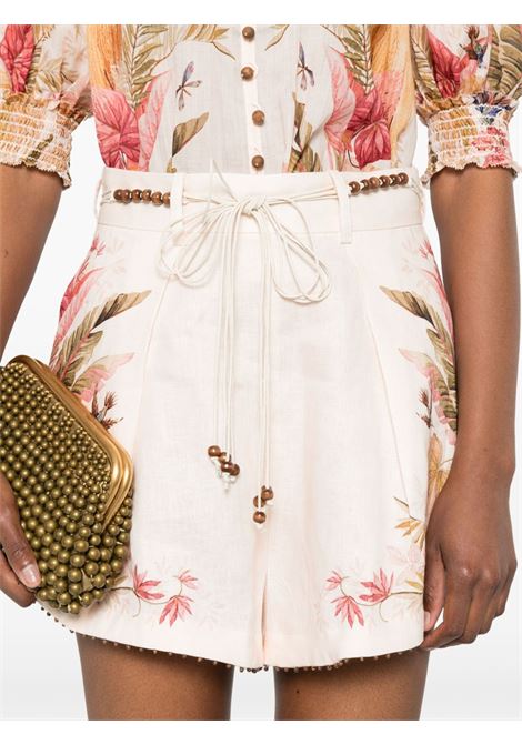 Shorts Ascension in beige Zimmermann - donna ZIMMERMANN | 4557ASS253CRMPLMFLO