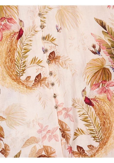 Beige floral-print maxi dress Zimmermann - women ZIMMERMANN | 5146DSS253CRMPLMFLO
