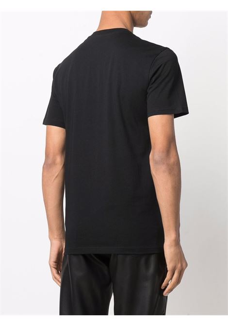 T-shirt con stampa nero - uomo MOSCHINO | A070320411555