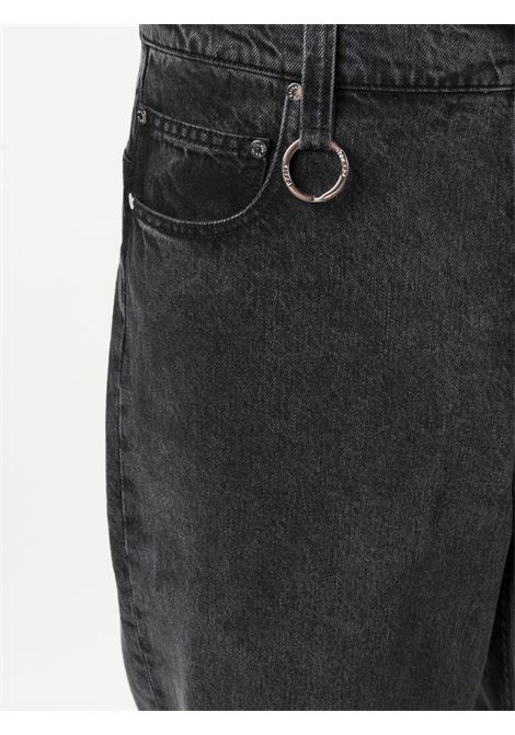 Black mid-rise straight-leg jeans - men ÉTUDES | E23MM580C00499BLK