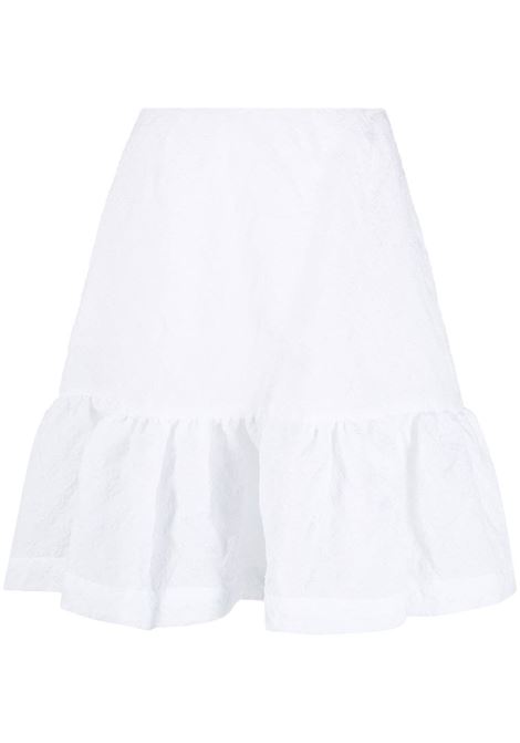 White ruffled A-line skirt - women SIMONE ROCHA | Skirts | 30910471WH