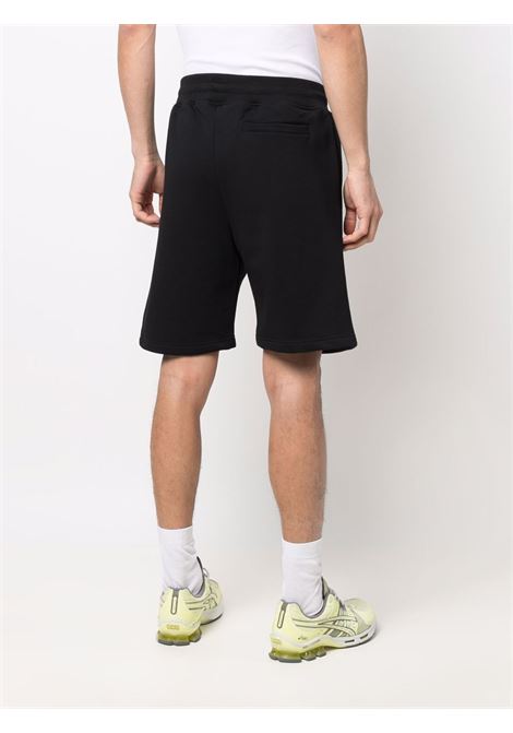Black logo-print track bermuda - men A-COLD-WALL* | ACWMB118BLK