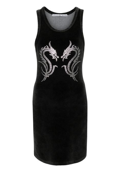 Black Dragon Hotfix mini dress - women ALEXANDER WANG | Dresses | 1CC1246630095A