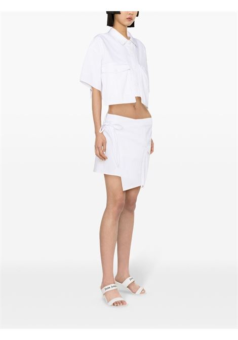 Minigonna asimmetrica in bianco - donna AMEN | HMS24301600