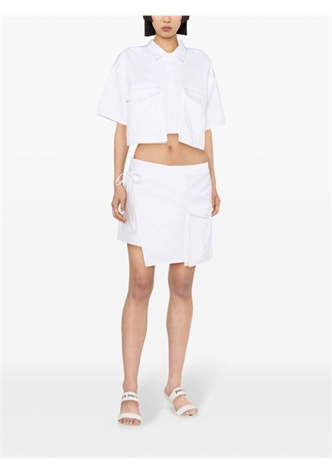 Minigonna asimmetrica in bianco - donna AMEN | HMS24301600