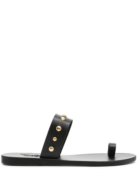 Black Thalia Bee toe-strap slides - women ANCIENT GREEK SANDALS | Slides | THALIABEEBLK