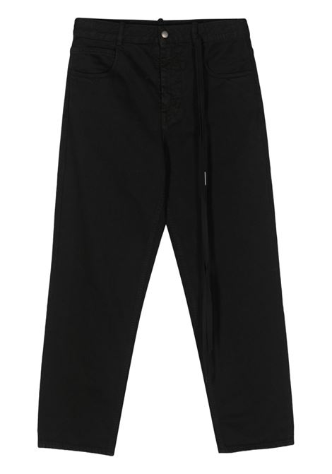 Black mid-rise cropped jeans Ann Demeulemeester - men ANN DEMEULEMEESTER | Jeans | 2302MTR48DFA038099
