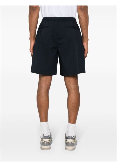 Blue elasticated-waist poplin shorts - men ASPESI | S4ACQ35P07601098