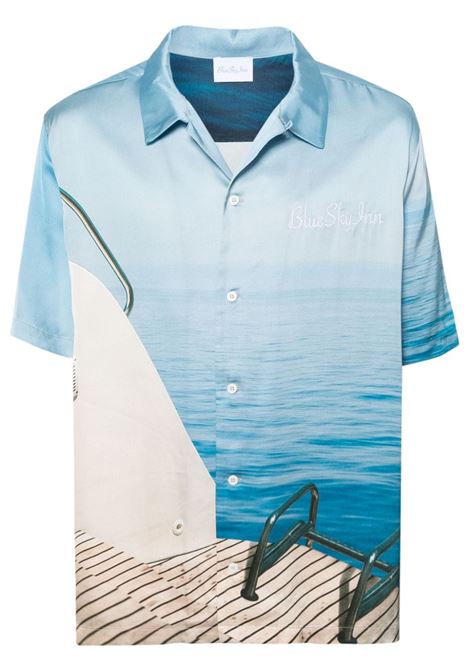 Multicolour graphic-print short-sleeve shirt - men BLUE SKY INN | Shirts | BS2304SH072ADC