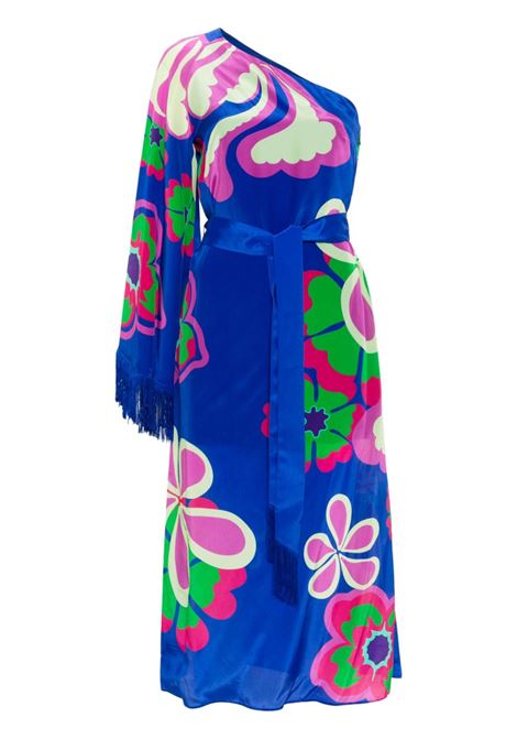 Multicolored Aubrey one-shoulder midi dress - women BORGO DE NOR | Dresses | AUBREYBL