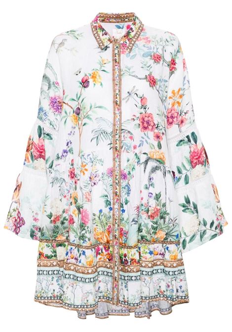 Multicolored floral-print dress Camilla - women