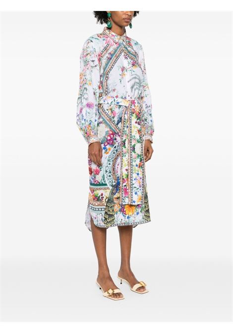 Multicolour floral linen midi dress Camilla - women CAMILLA | 27228PLUPARTS